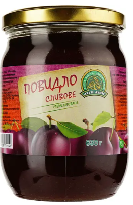 Повидло Дари Ланів сливове стерилізоване 630 г
